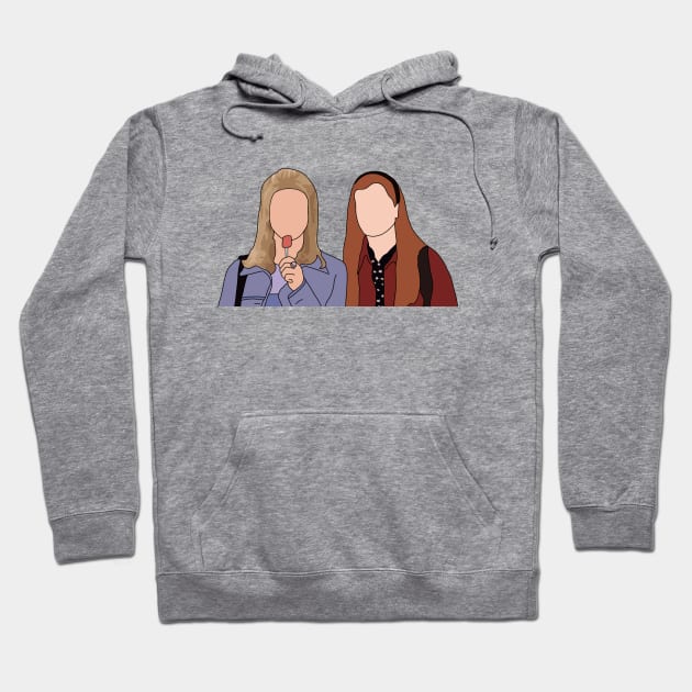 Buffy and willow Hoodie by aluap1006